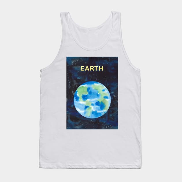 Earth Poster Tank Top by Wanda City